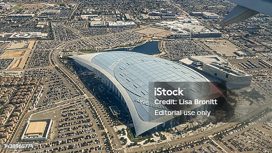 istockphoto-1438965774-170667a - September 11, 2022 - Los Angeles, CA USA - Los Angeles's SoFi Stadium is one of 16 stadiums, 11 of which are in the US, chosen to host the 2026 FIFA World Cup.