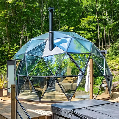 Tetra-All-Glass-Domes TheDomeHouse 7M-Single-Layer-Dome-frameglass2-pcs-windowsdoor-5mm-Glass 5-1024x1024