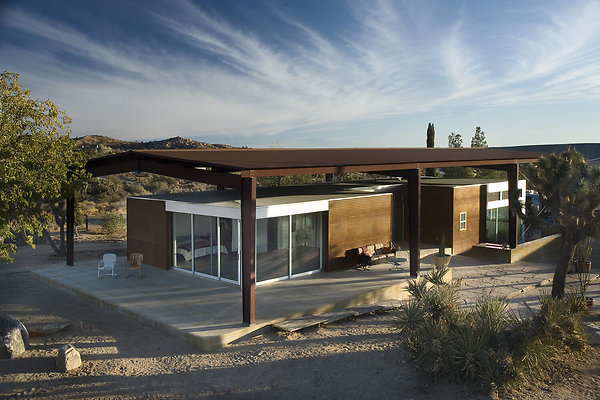 HarrisonPhotographic Rimrock - Rimrock Ranch Cabins, Pioneer Town, Calif. Lloyd Russell Architect design.