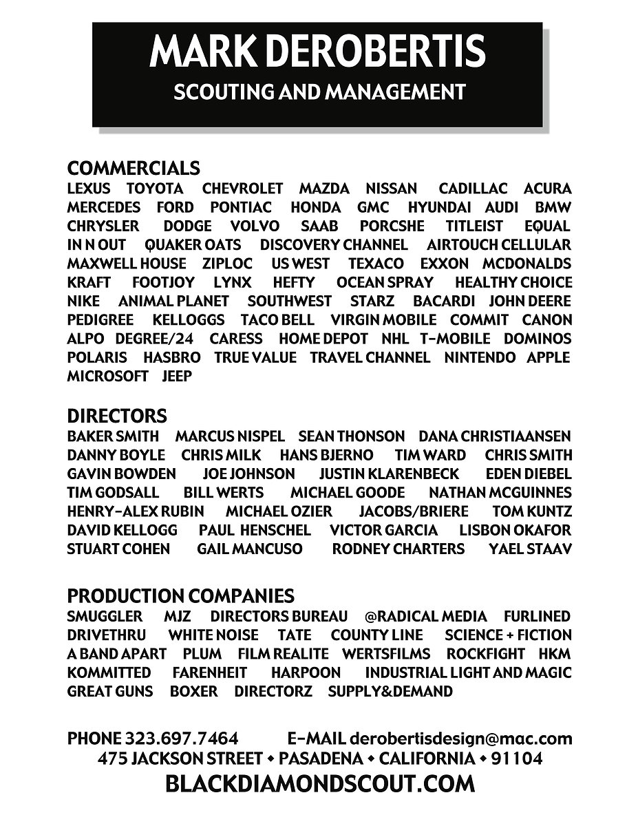 Commercials Resume